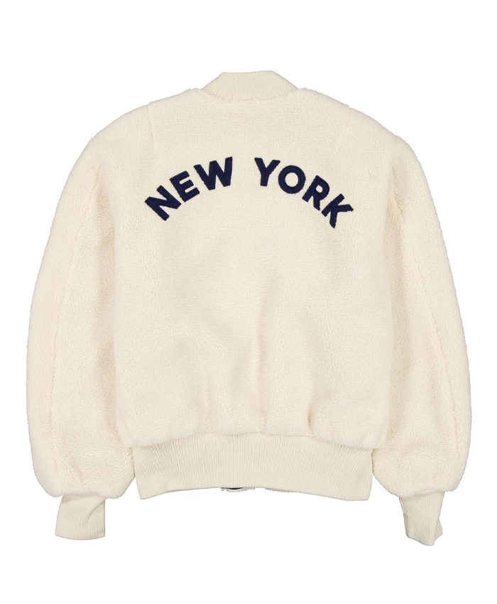 New York Yankees x Alpha x New Era MA-1 Sherpa Flight Jacket Back
