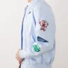 Nike Club Reissue Light Blue Varsity Jacket Mens