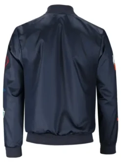 Nike Sportswear Club Men's Navy Varsity Jacket Back