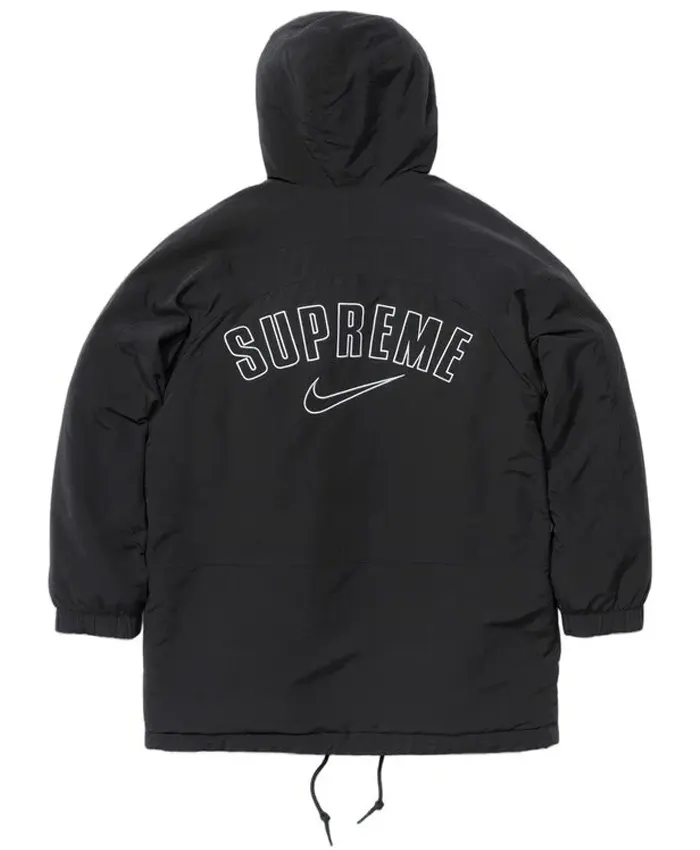 Nike Supreme Fur Reversible Parka Jacket Back
