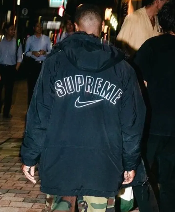 Nike x Supreme Fur Reversible Parka Black