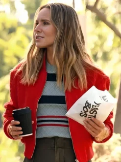 Nobody-Wants-This-2024-Kristen-Bell-Red-Tweed-Jacket