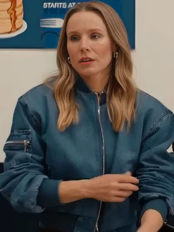 Nobody-Wants-This-Kristen-Bell-Blue-Denim-Bomber-Jacket