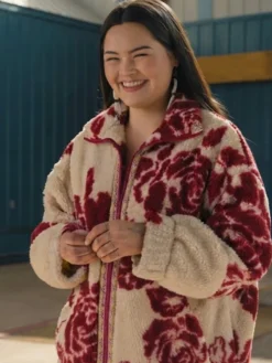 North-Of-North-Anna-Lambe-Red-Floral-Sherpa-Fleece-Jacket-For-Sale-