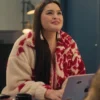 North-Of-North-Season-02-Anna-Lambe-Red-Floral-Sherpa-Fleece-Jacket