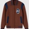 O Zip Varsity Cardigan Jacket