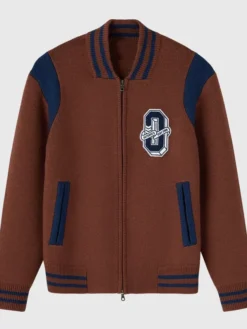 O Zip Varsity Cardigan Jacket