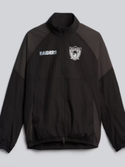 Oakland Raiders lululemon Men's Black Nylon Oversized Track Jacket