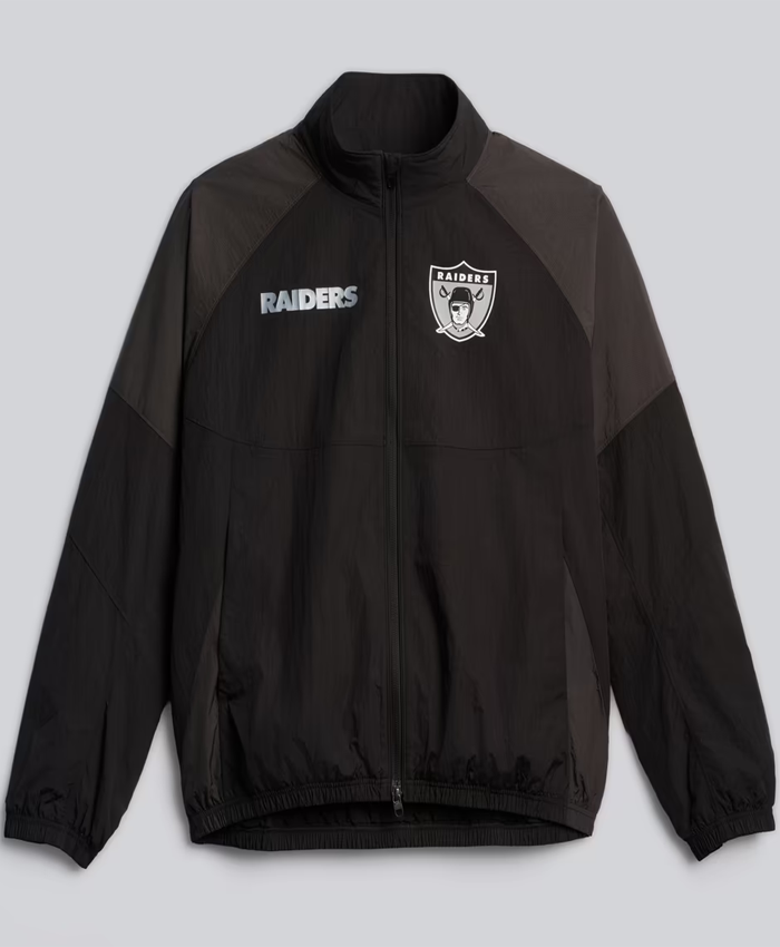 Oakland Raiders lululemon Men's Black Nylon Oversized Track Jacket