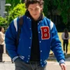 Off Campus 2026 Garrett Graham Blue Letterman Varsity Jacket