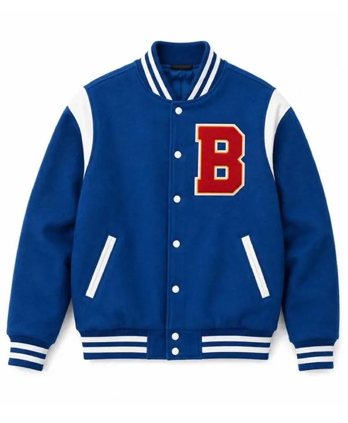 Off Campus 2026 Garrett Graham Varsity Jacket Blue