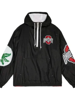 Ohio State Buckeyes Black Windbreaker Jacket