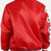 Ohio State Buckeyes Starter Satin Bomber Jacket Back