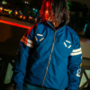 One-Piece-Zoro-Blue-Oversized-Bomber-Jacket