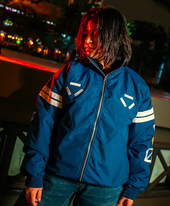 One-Piece-Zoro-Blue-Oversized-Bomber-Jacket