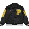 Palace Satin Black Bomber Varsity Jacket