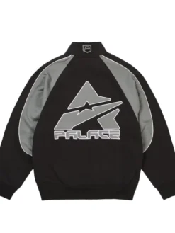 Palace Skateboards x Avirex Fall Winter 2026 Black Fleece Track Top Jacket back view