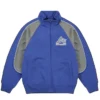 Palace Skateboards x Avirex Fall Winter 2026 Blue Fleece Track Top Jacket front view