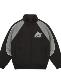 Palace Skateboards x Avirex Fall Winter 2026 Fleece Black Track Top Jacket front view
