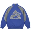 Palace Skateboards x Avirex Fall Winter 2026 Fleece Blue Track Top Jacket back view
