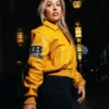 Pelle Pelle Unrivaled Anniversary Womens Crop Yellow Leather Jacket
