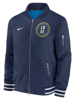 Philadelphia Phillies Nike City Connect Navy Full Zip Bomber Jacket