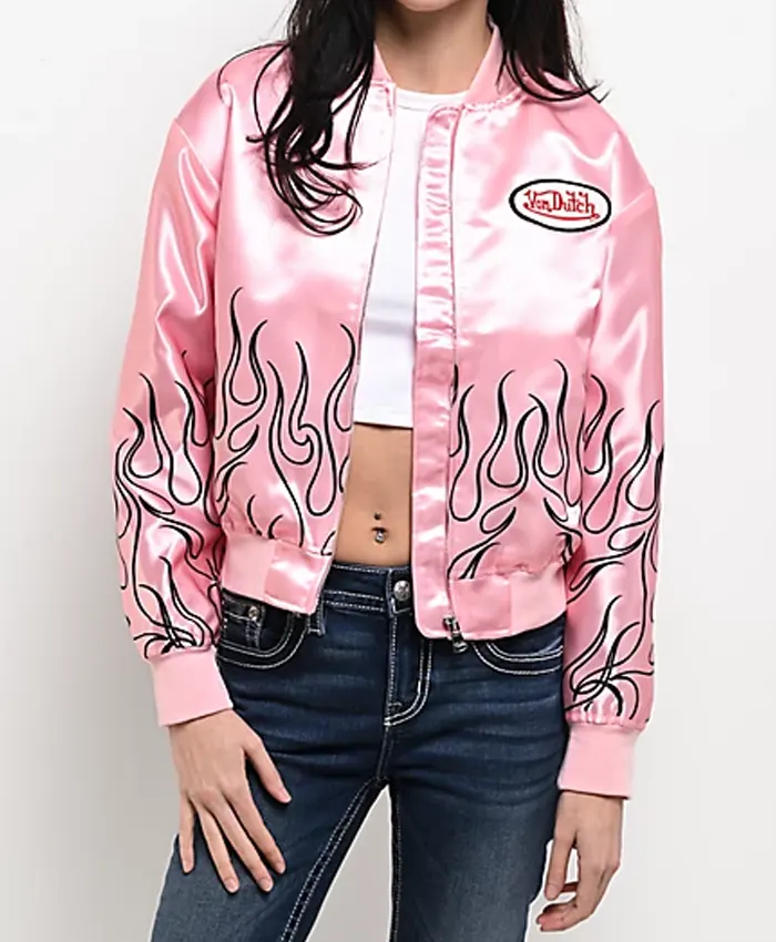 Pink-Von-Dutch-Bomber-Jacket