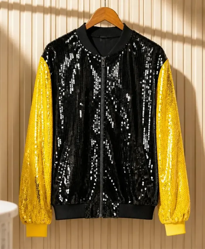 Pittsburgh Steelers Sequin Bomber Jacket
