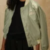 Plus44 Championship Bomber Jacket sage green