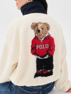 Polo Ralph Lauren Polo Bear Cream Fleece Jacket