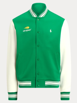 Polo Ralph Lauren US Open Embroidered Baseball Jacket Green