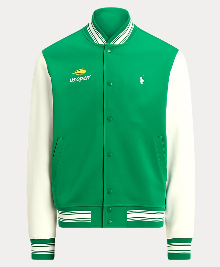 Polo Ralph Lauren US Open Embroidered Baseball Jacket Green