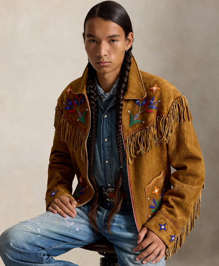 Polo Ralph Lauren x TÓPA Fringe Suede Jacket