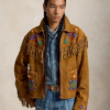 Polo Ralph Lauren x TÓPA Fringe Suede Leather Jacket For Men