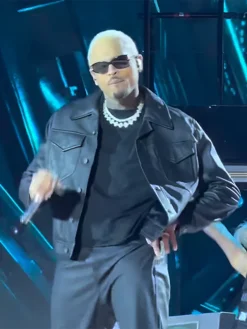RB-Tour-Concert-2026-Chris-Brown-Black-Leather-Jacket-Front-View
