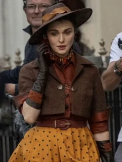 Rachel-Weisz-On-Set-The-Mummy-4-Brown-Cropped-Jacket