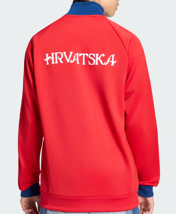 Red Adidas Croatia Track Top Jacket