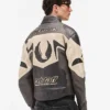 Represent X Belstaff Leather Racing Jacket Back