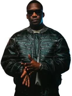 Rhythm-Flow-France-Monsieur-Ocho-Multiple-Zipper-Black-Leather-Bomber-Jacket