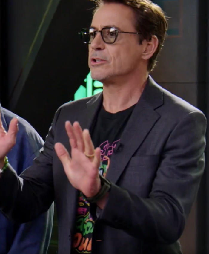 Robert Downey Jr Movie Avengers Doomsday Promo Video 2026 Black Blazer