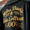Roots of Fight Miles Davis & John Coltrane Workwear Black Wool Jacket back view