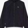 Russian Tennis Player Daniil Medvedev Lacoste Polyester Black Track Jacket front view