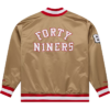 SF 49ers Gold 80th Anniversary Heavyweight Satin Jacket