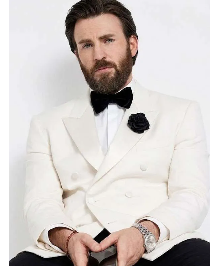 Sacrifice-Chris-Evans-White-Blazer