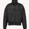 Saint Laurent Martin Cortis Leather Bomber Jacket