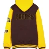 San Diego Padres Throwback Patch Jacket Back