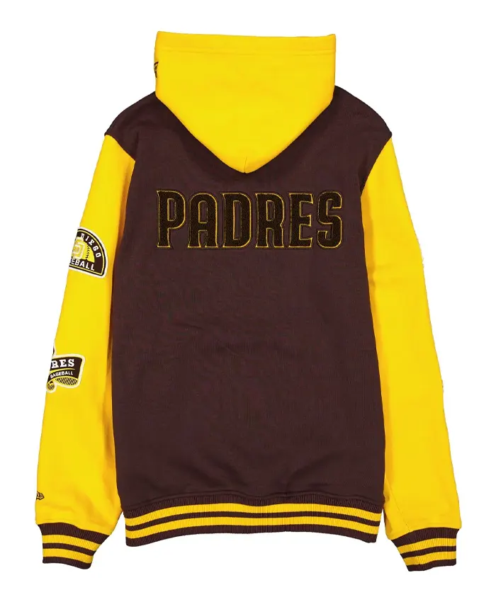 San Diego Padres Throwback Patch Jacket Back