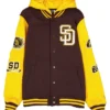 San Diego Padres Throwback Patch Letterman Varsity Jacket