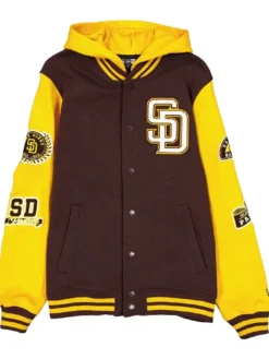San Diego Padres Throwback Patch Letterman Varsity Jacket