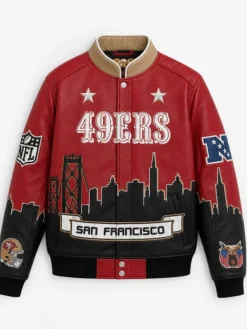 San-Francisco-49ers-Vegan-Leather-Skyline-Jacket